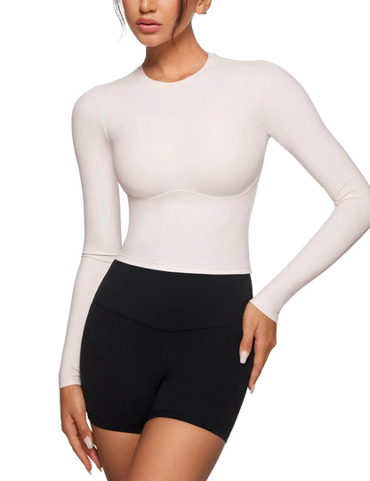 Long Sleeve Yoga Crop Top